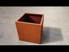 Металл изготовленных на заказ плантаторов цветочного горшка открытого сада большой